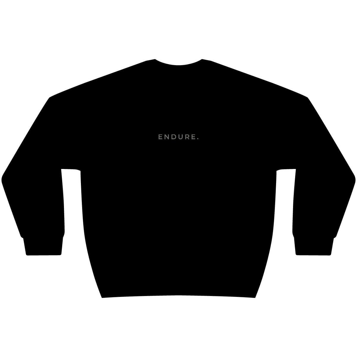 ENDURE. CORE Crewneck in black, front