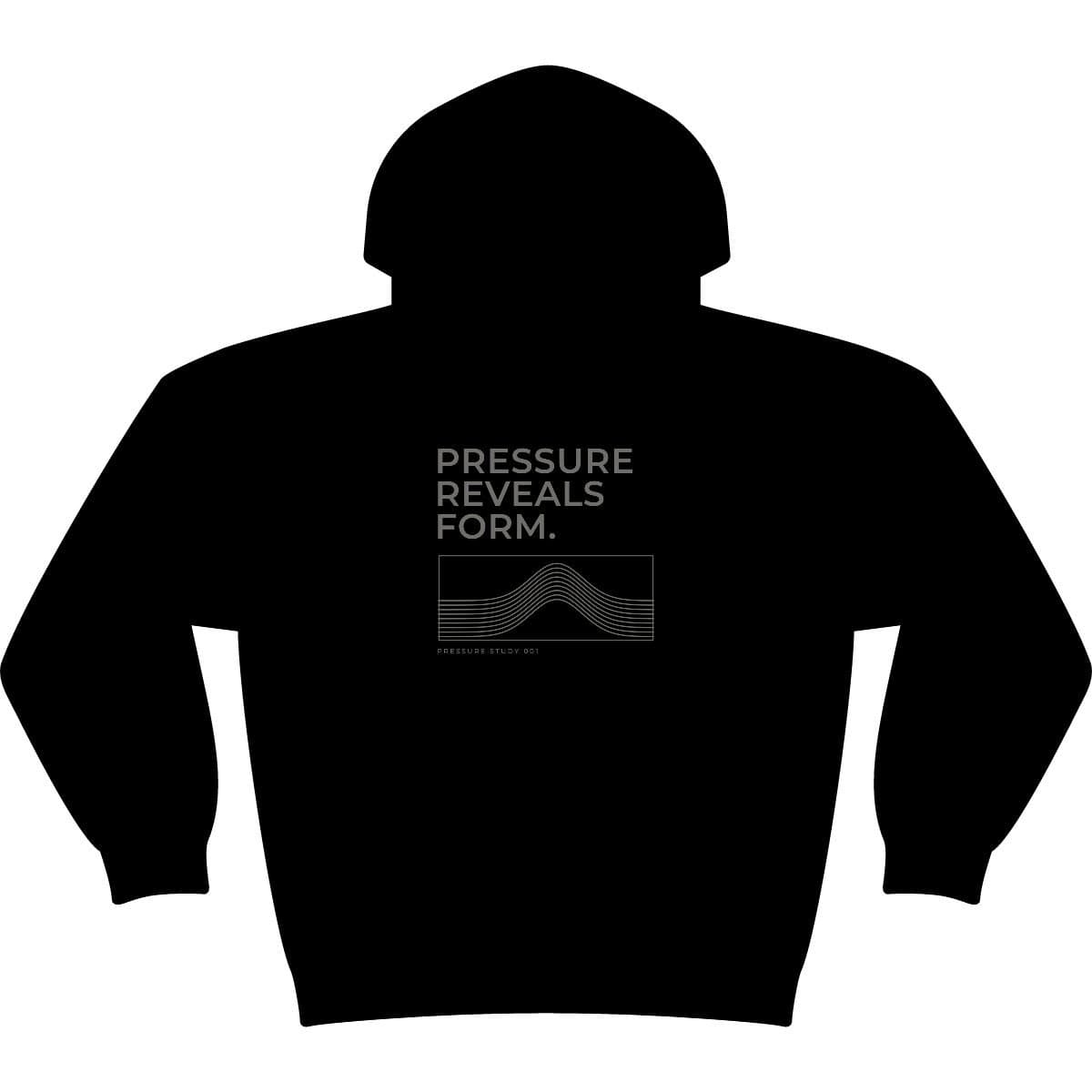 ENDURE. PRESSURE STUDY 001 Hoodie in black, back