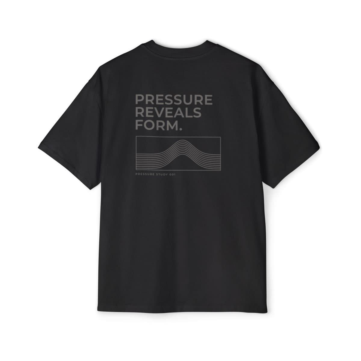 ENDURE. PRESSURE STUDY 001 Tee in black, back