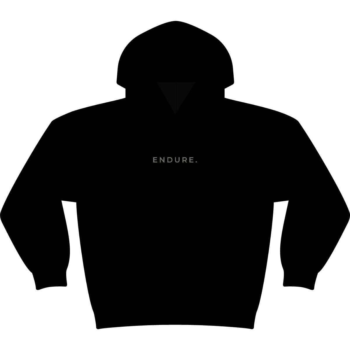 ENDURE. CORE Hoodie in black, front