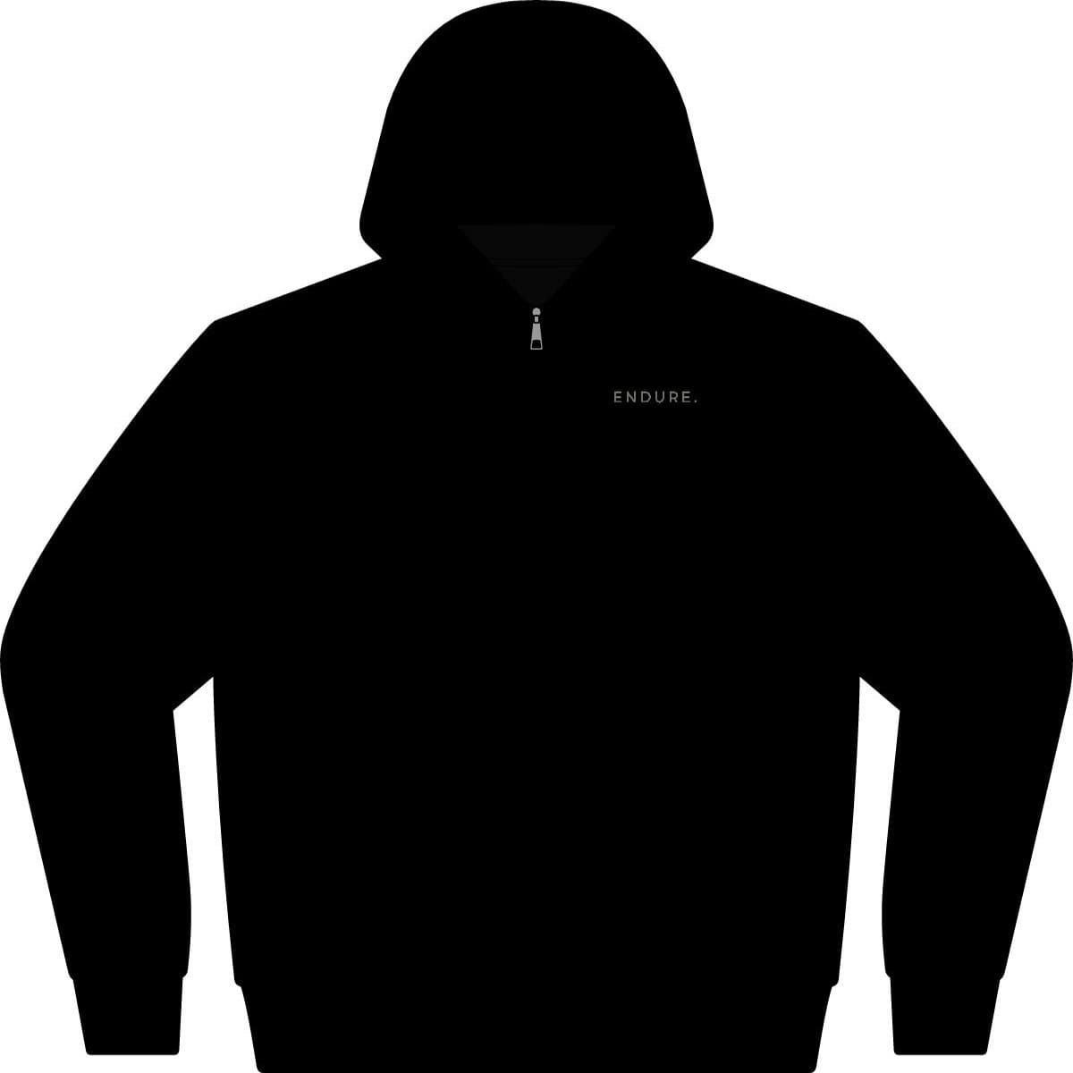 ENDURE. CORE Zip Hoodie in black, front